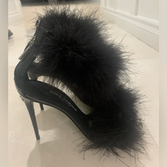 Dolce & Gabbana Marabou sandals Size 38 - Picture 2 of 14